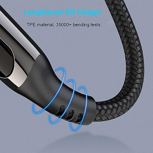 Hoco U115 Lightning to Type C PD 20W Transparent Data Cable With Display