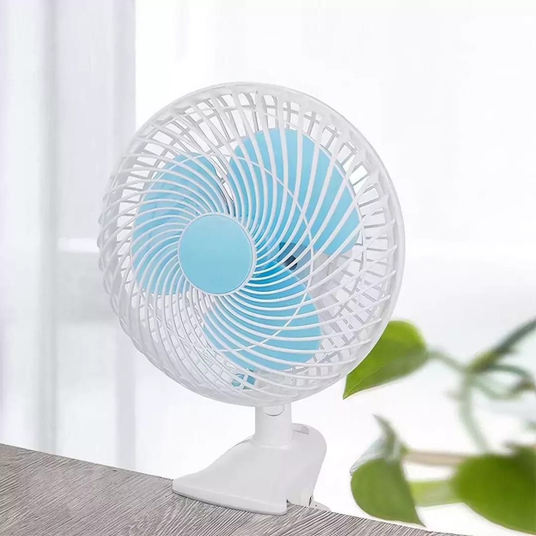 Electric Clip-On Rotating Desk Fan