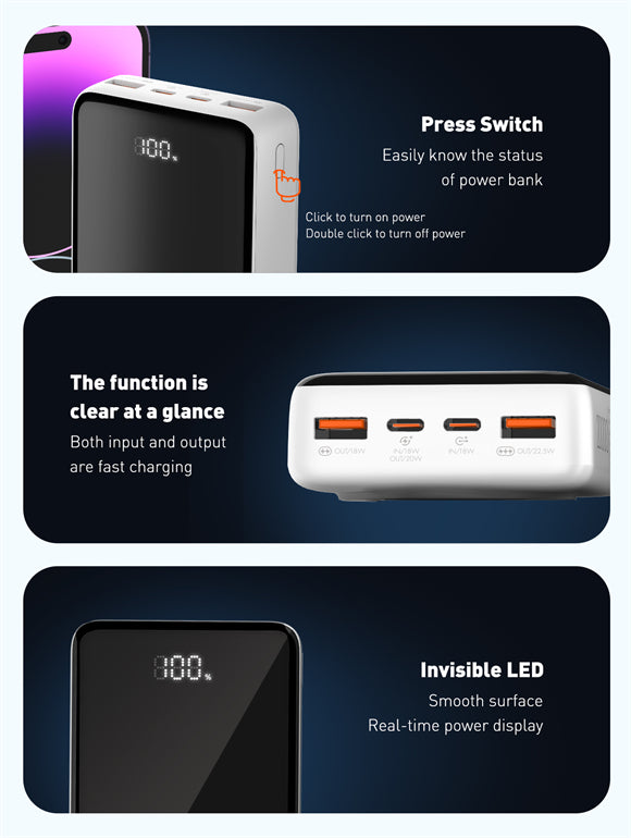 Ldnio 20000mAh Magnetic Wireless Power Bank PQ18