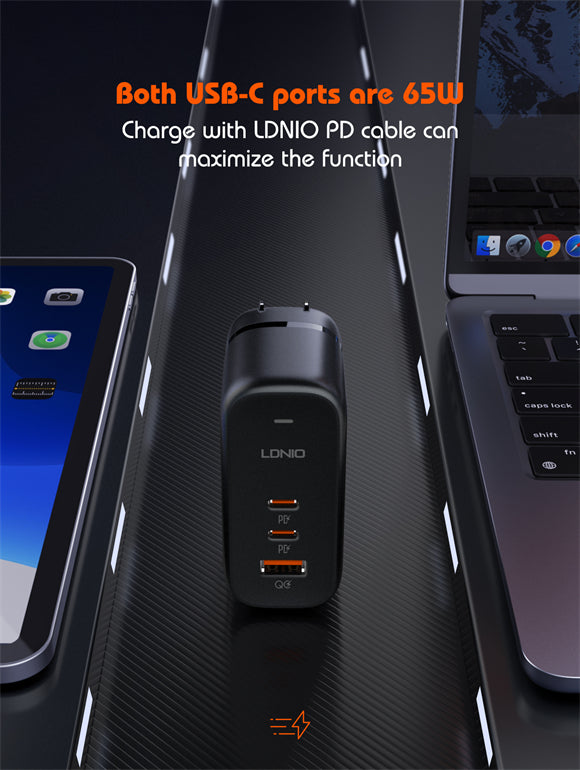 Ldnio 65W GaN Supper Fast Charger Q366