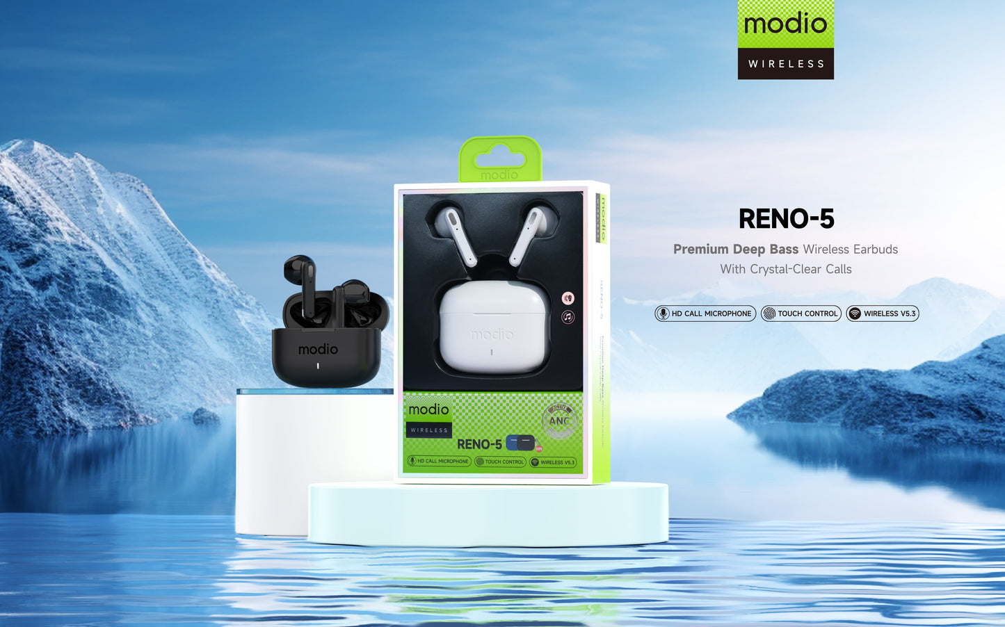 Modio Reno 5 True Wireless Earbuds