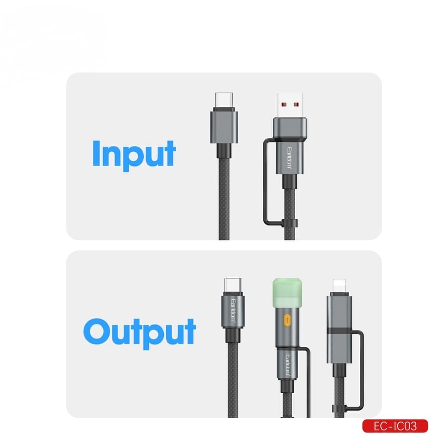 Earldom 6in1 Multifunctional Data Cable EC-IC03