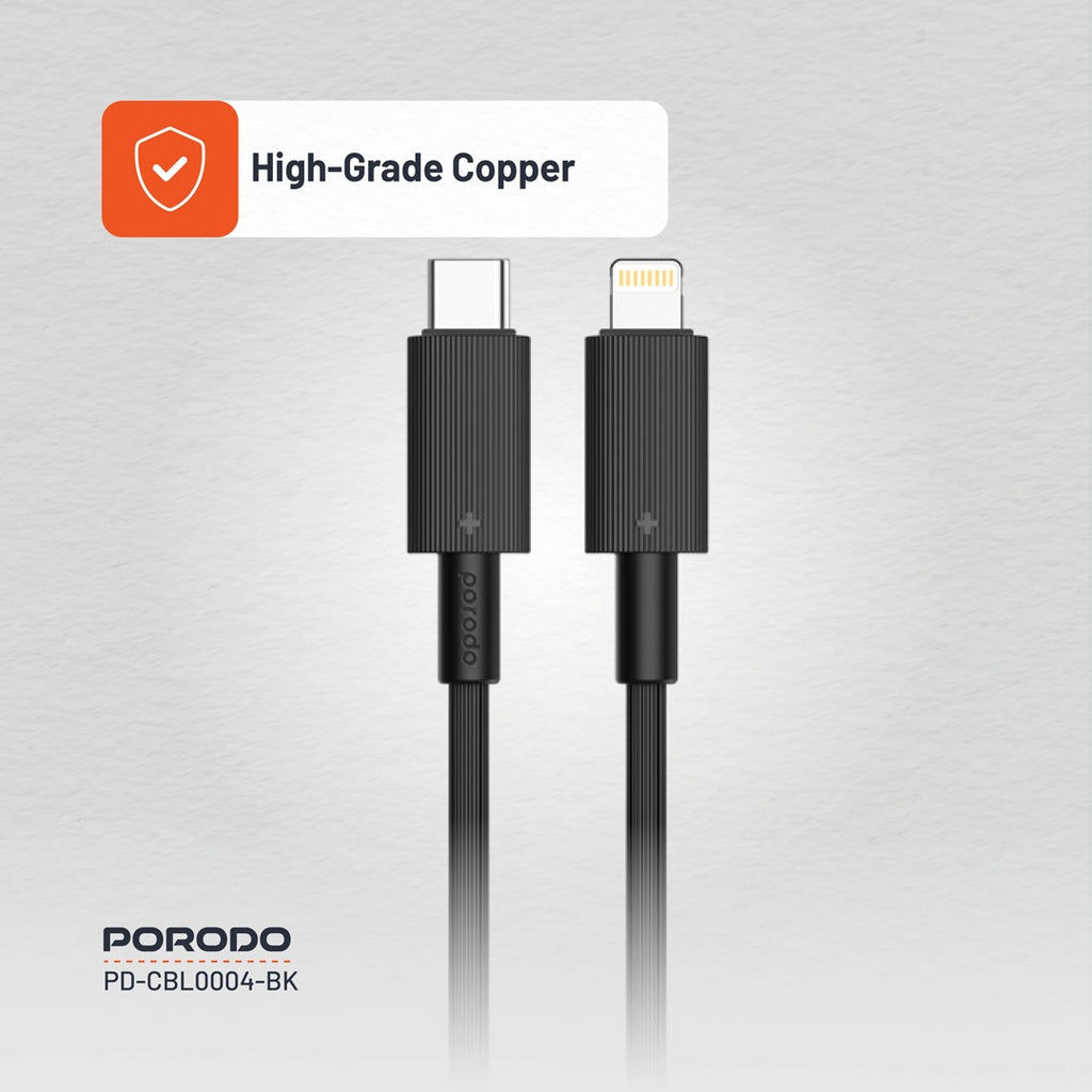 Porodo USB-C to Lightning Durable Charging Cable