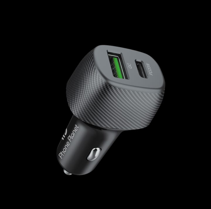 Phone Planet Premium car charger 38W Max USB A & Type C Port PP-CC03