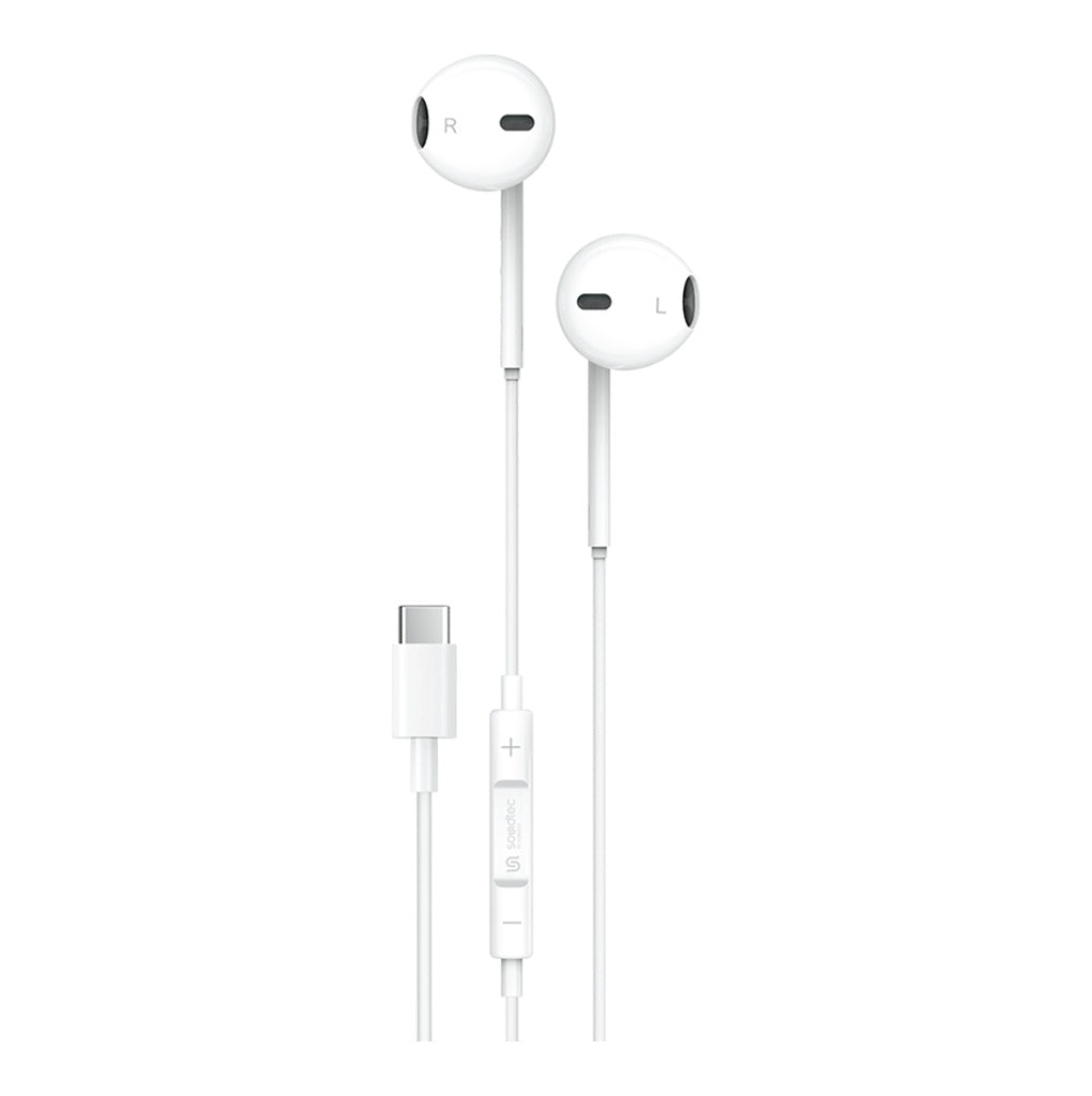 Porodo Soundtec Stereo Earphones Type-C with High-Clarify Mic