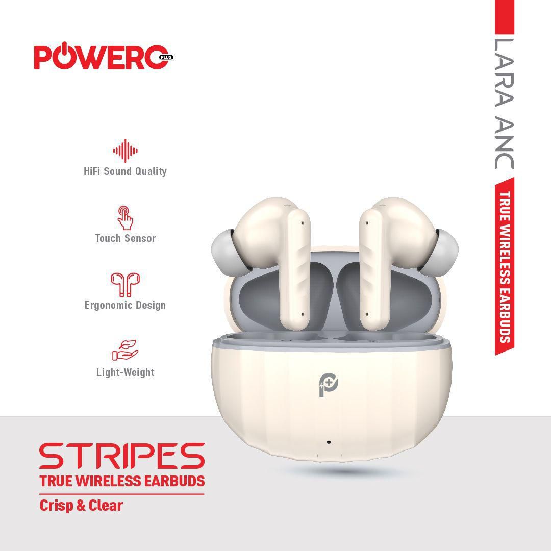 PowerO+ Stripes True Wireless Earbuds.