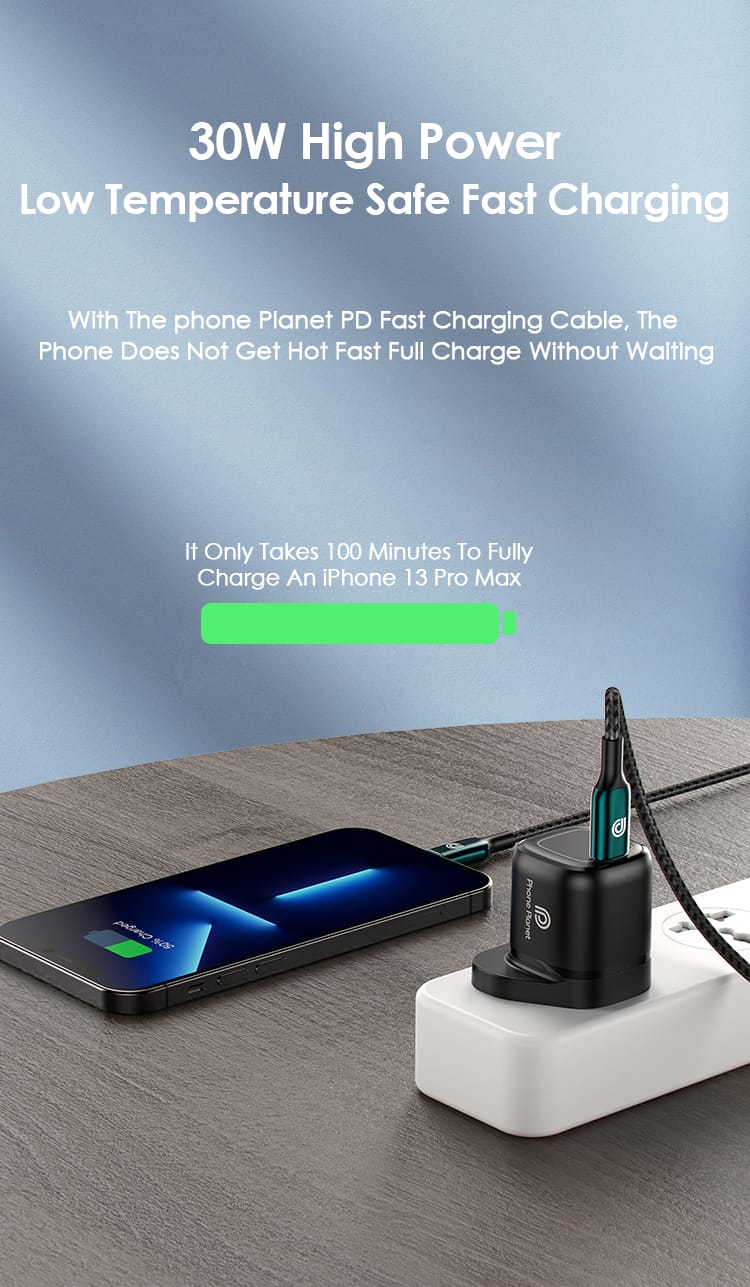 Phone Planet-PP-30W GaN-UK -USB-C PD Wall Charger