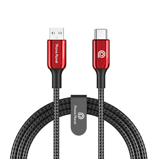 Phone Planet Braided Usb A to Type C Fast Charging Cable 18W 1.2M