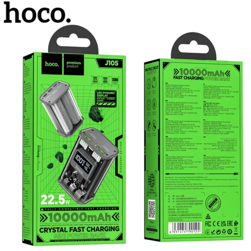 HOCO J105 Fully Compatible Power Bank 10000mAh 22.5W