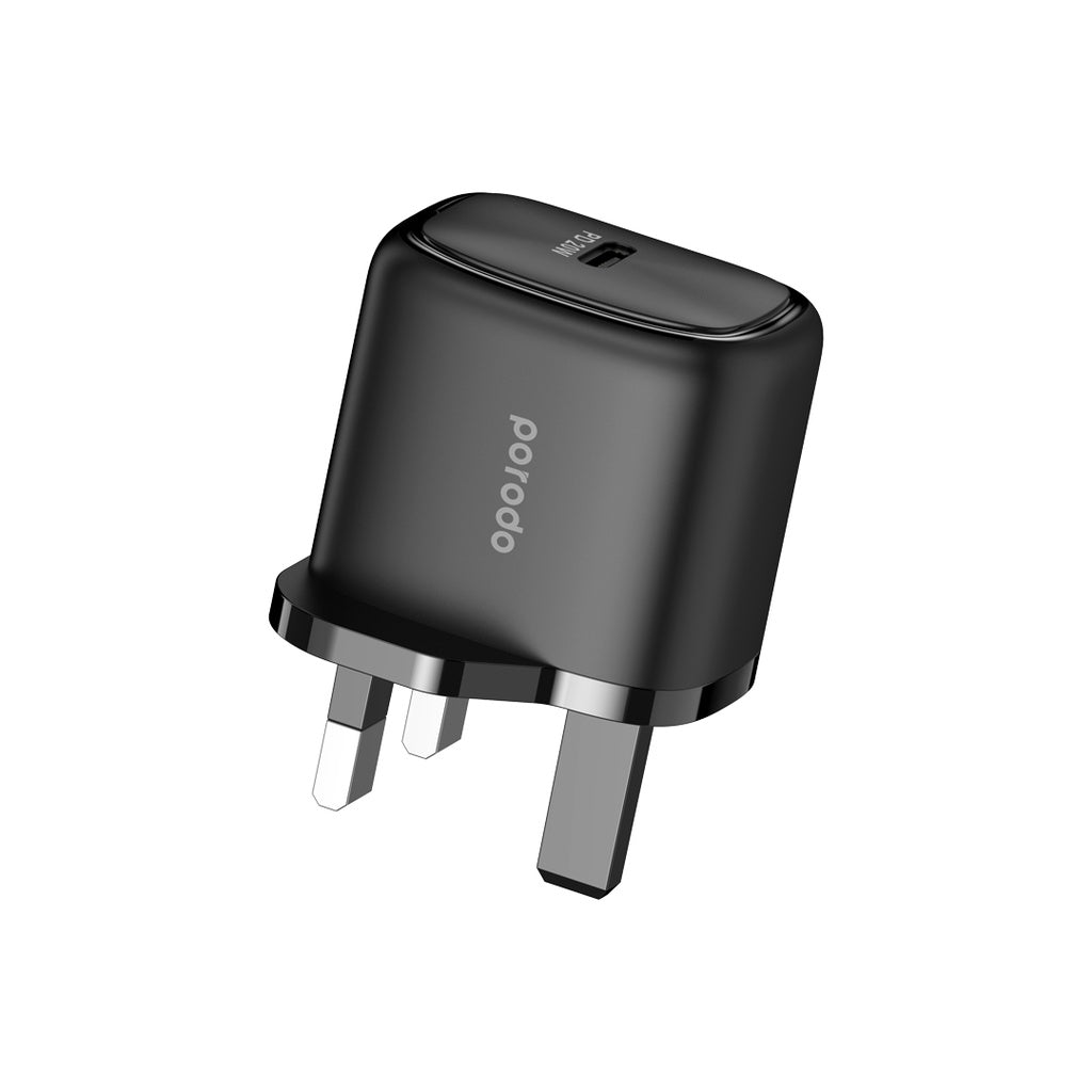 Porodo 20W Single USB C Charger With Type C to L Cable 1.2M