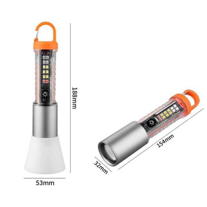 Torch Multi-function Zoom Flashlight HS-2302