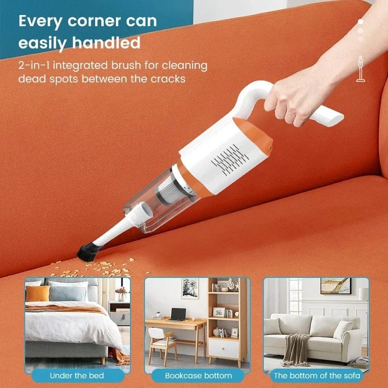 Cordless 120W Wireless Rechargeable Portable Car Home Vacuum Cleaner