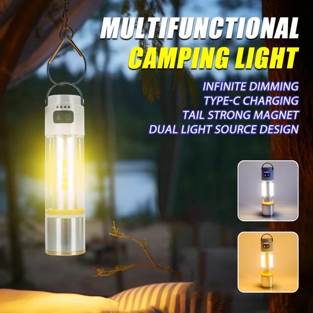 Rechargeable MULTIFUNCTIONAL CAMPING FLASHLIGHT YES-666