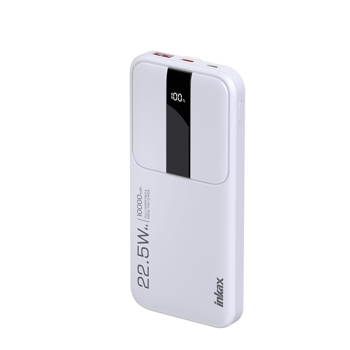 Inkax 10000mAh Power Bank - White