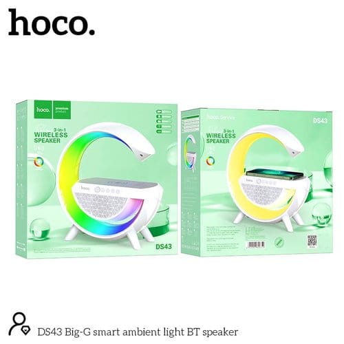 Hoco DS43 15W Wireless Charging Smart Ambient Light Speaker