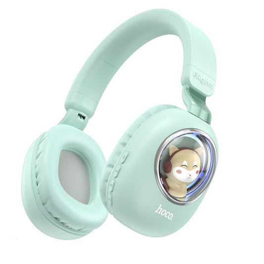 Hoco ESD11 Wireless Headphone With Rgb Lights – Mint Green