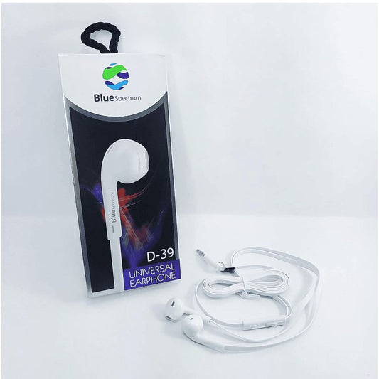 Blue Spectrum 3.5mm Wired Handsfree - White