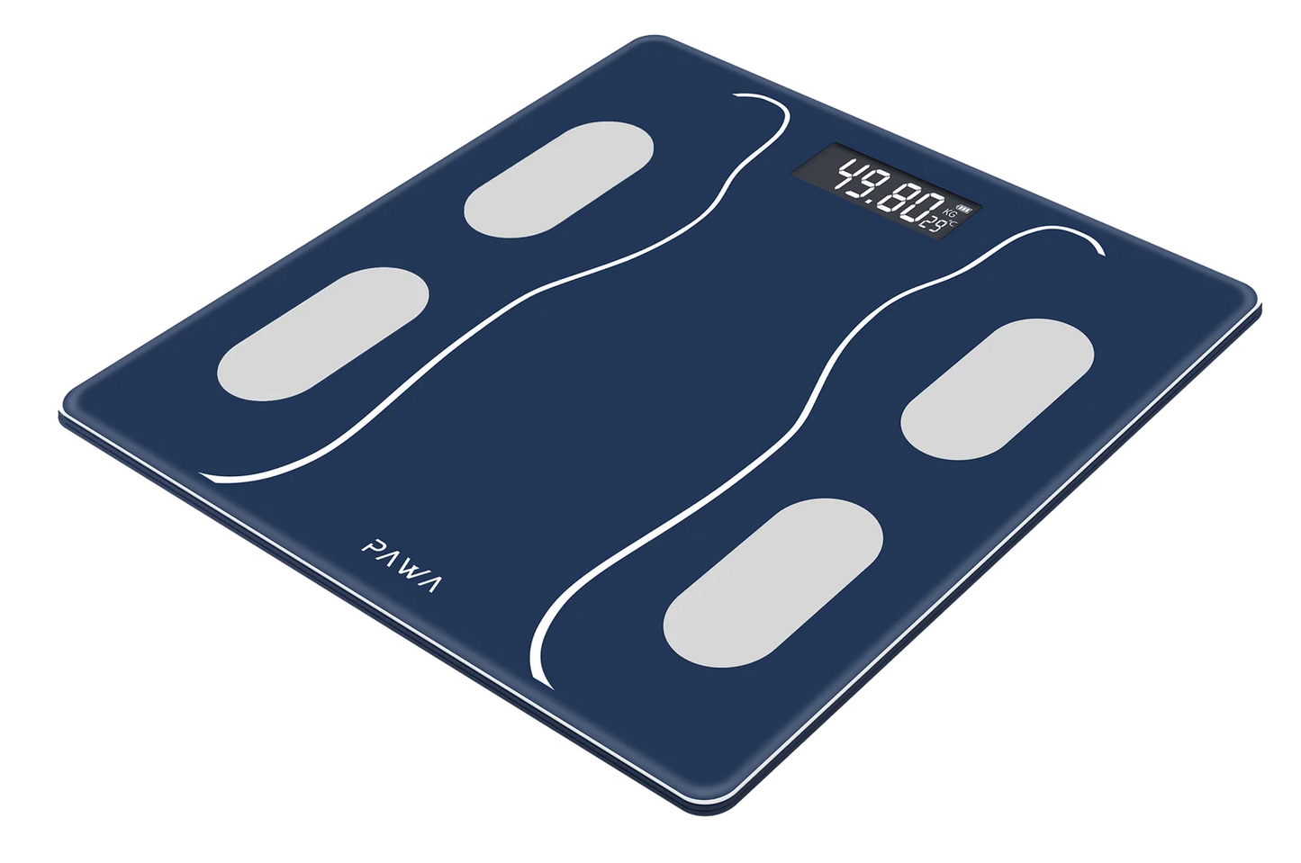 Pawa Smart Body Scale with Body Analysis App - Dark Blue