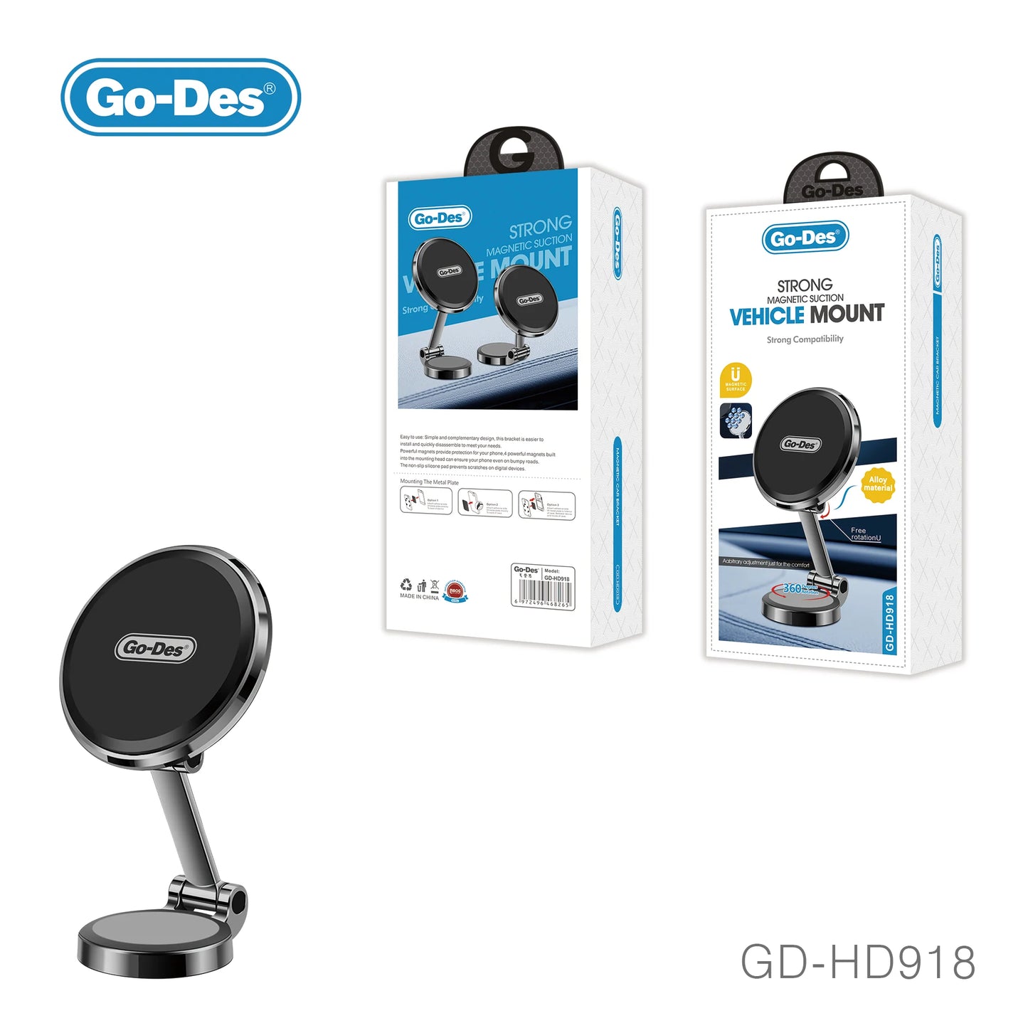 Go-Des GD-HD918 Magnetic Car Bracket