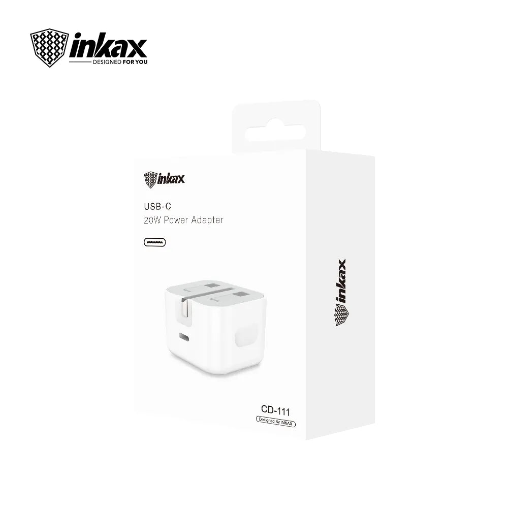 Inkax USB-C 20W Power Adapter - White