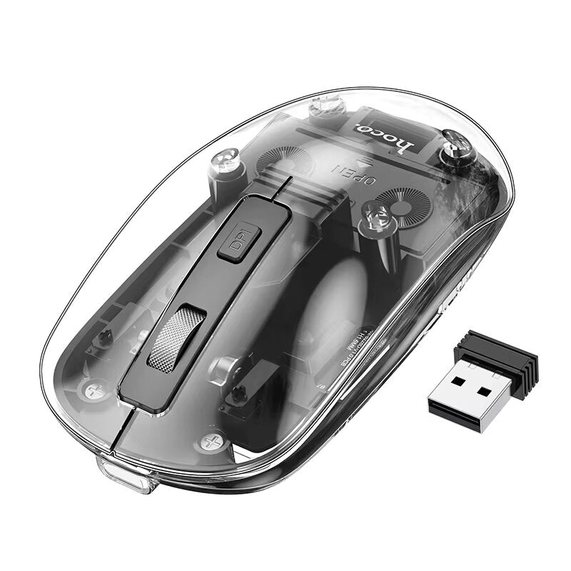 Hoco 2.4G+BT Crystal Wireless Mouse GM29