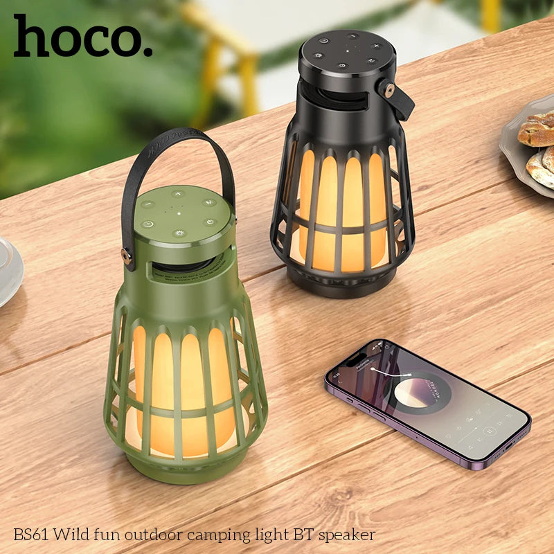 HOCO BS61 Camping Lights With Bluetooth Speaker