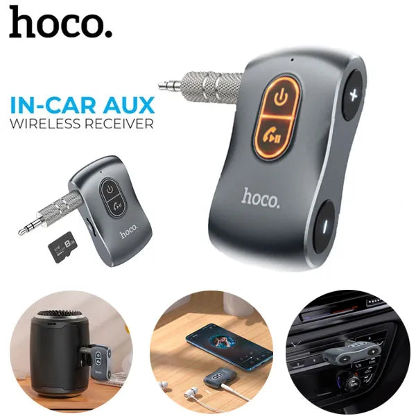 Hoco Aux Wireless Receiver Sound in-Car E73