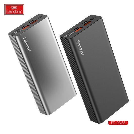 EARLDOM PD22 20000MAH 20W POWER BANK - BLACK