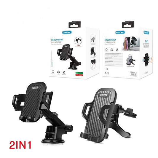 Go-Des GD-HD693 2in1 Shockproof Car Holder