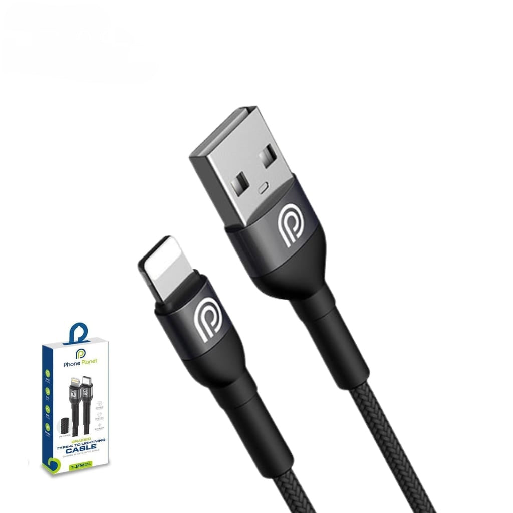 Phone Planet PJ-AL-005 Aluminum Alloy USB-A to Lightning Braided Cable