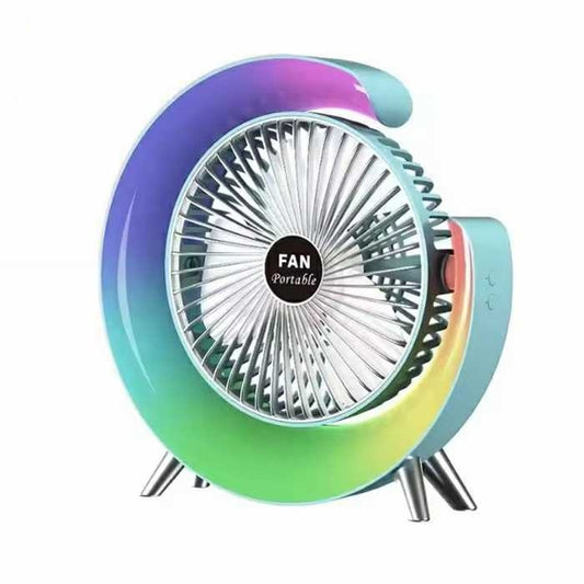 Colorful portable desktop fan