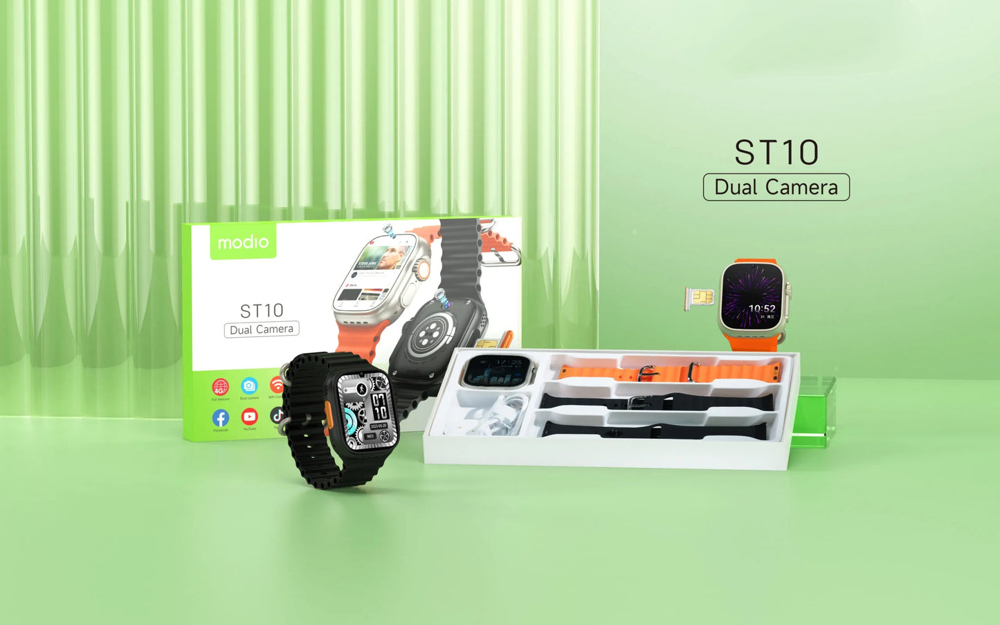 Modio ST10 Dual Camera Android  Smartwatch