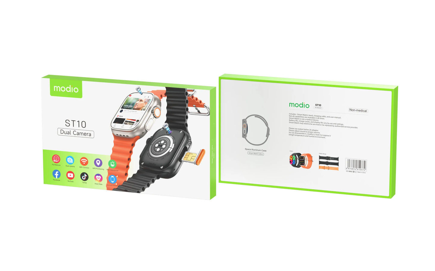 Modio ST10 Dual Camera Android  Smartwatch