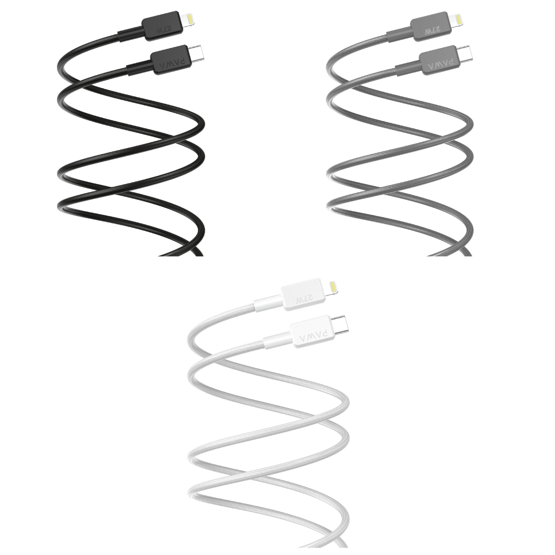 Pawa El-Claro Series Premium Braided Cable USB-C to Lightning 27W