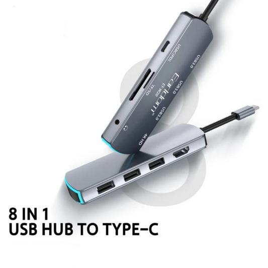 Earldom 8 in 1 USB C Multi-Function Adapter W20