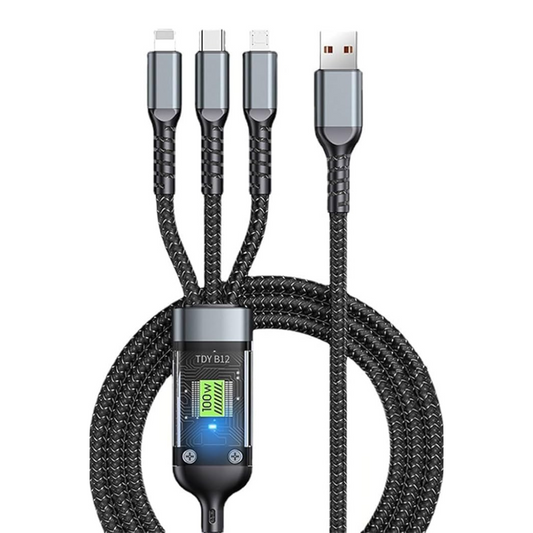 X-hanz 3in1 USB Fast Charging Cable 100W LM05