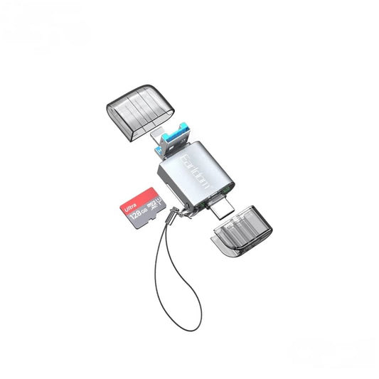 Earldom 4-in-1 Mini Aluminium USB3.0 Card Reader OT82