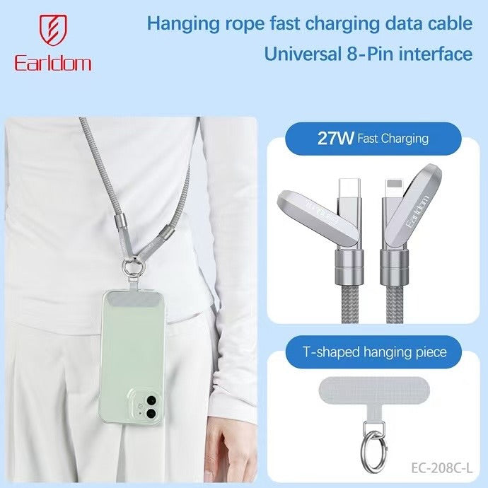 Earldom 2in1 Type C to Lightning Charging Cable EC-208C-L