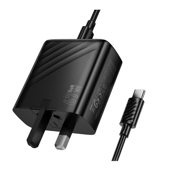 Hoco PD67W Charger with Type C to C Cable CS27B