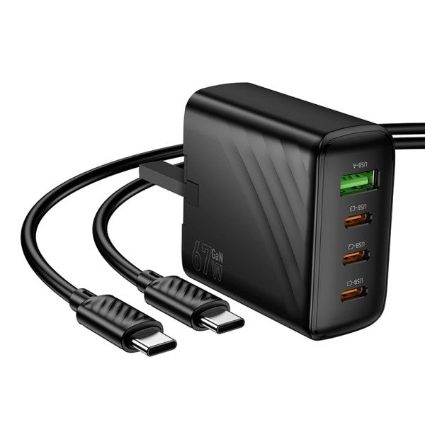 Hoco PD67W Charger with Type C to C Cable CS27B