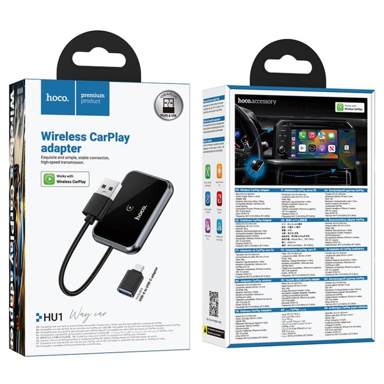 Hoco HU1 Way Car Wireless CarPlay Adapter