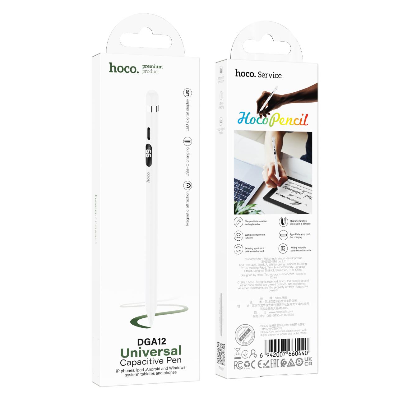 Hoco Cool Universal Capacitive Pen for Phone & Tablet DGA12