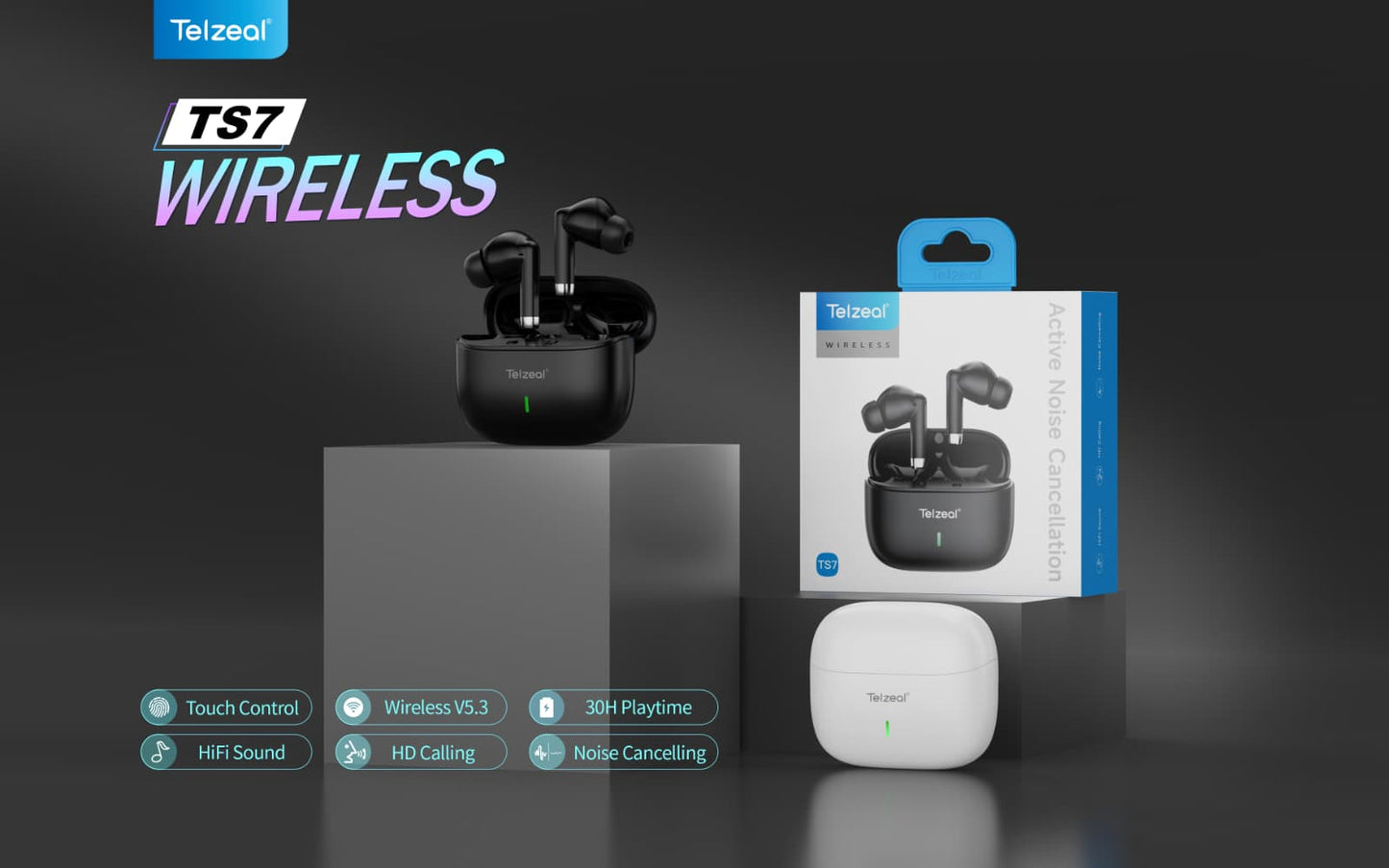 Telzeal Wireless Bluetooth Headphone TS7