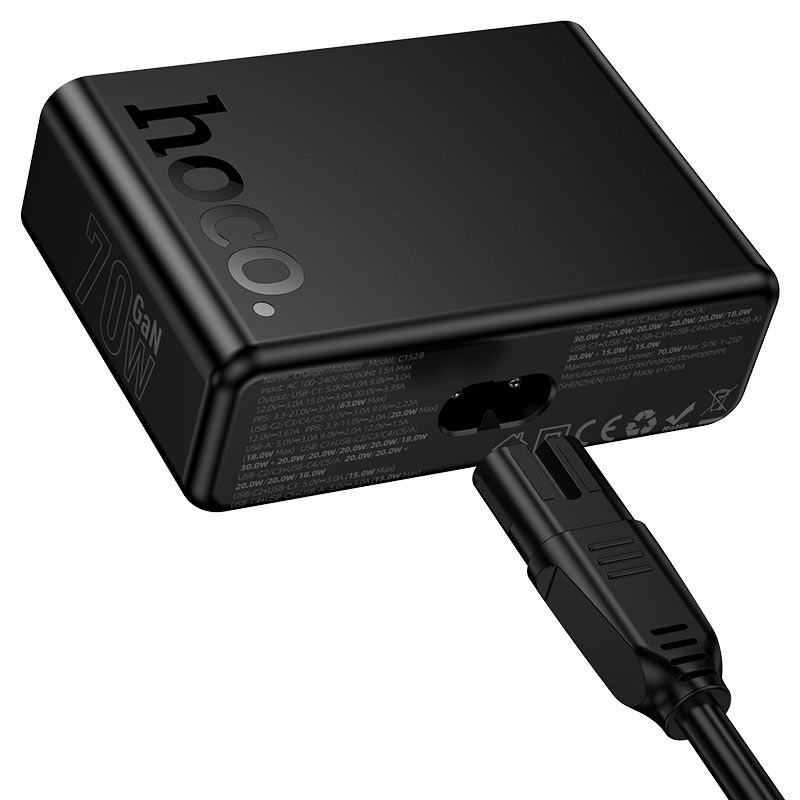 Hoco PD70W GaN 6in1 Desktop Charger C152B