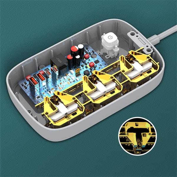 Ldnio 65W Power Extension with 2USB & 2Type-C Port SC3416