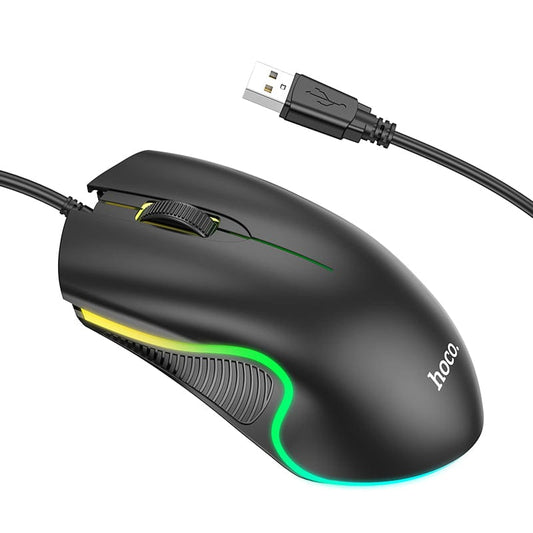 Hoco GM19 Enjoy Gaming Luminous LED Wired Mouse