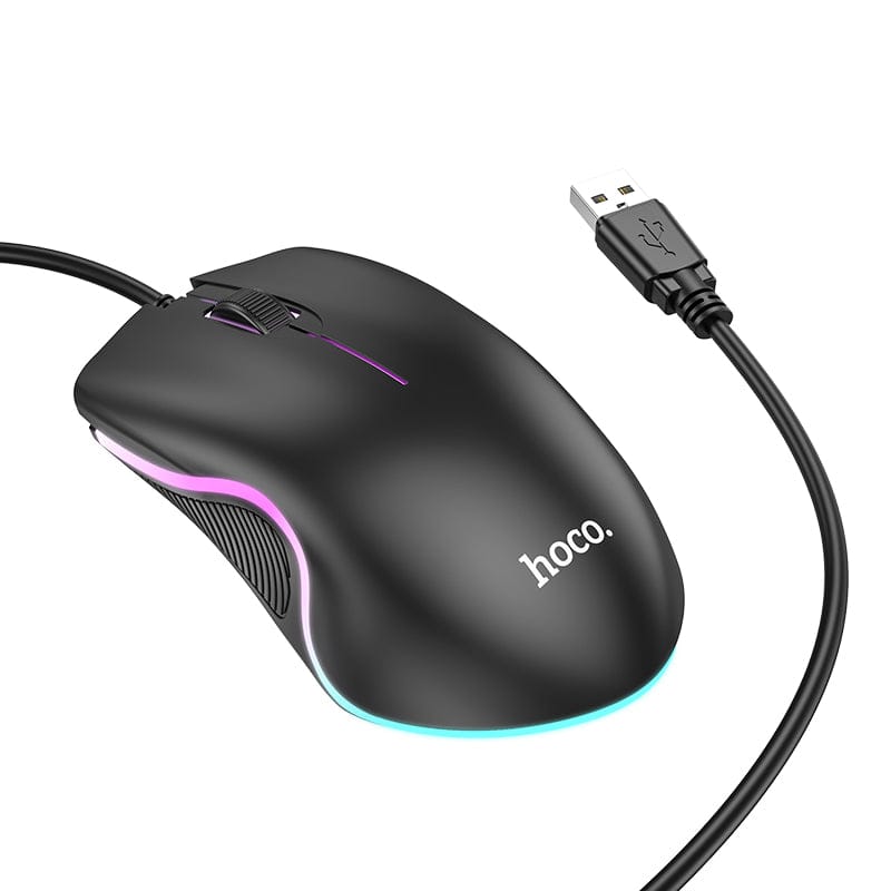 Hoco GM19 Enjoy Gaming Luminous LED Wired Mouse