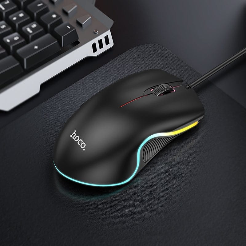 Hoco GM19 Enjoy Gaming Luminous LED Wired Mouse