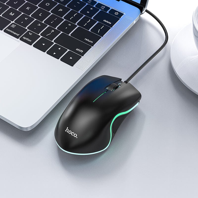 Hoco GM19 Enjoy Gaming Luminous LED Wired Mouse