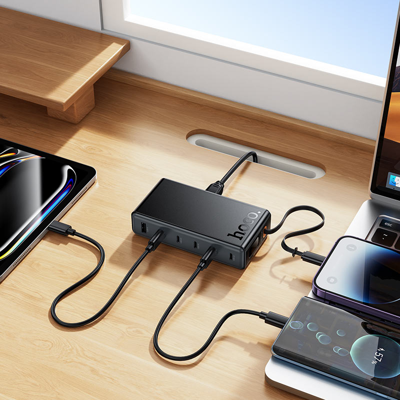 Hoco 50W GaN 7-IN-1 Charger with Cable C151B